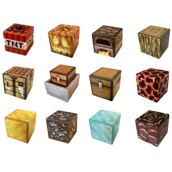 Dřevěné Minecraft bloky s magnety