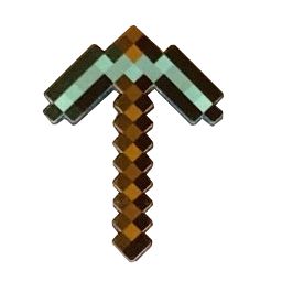 Minecraft nástroj k malé figurce - diamantový krumpáč