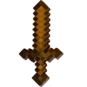 Minecraft nástroj k malé figurce - dřevěný meč