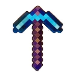 Minecraft nástroj k malé figurce - očarovaný diamantový krumpáč
