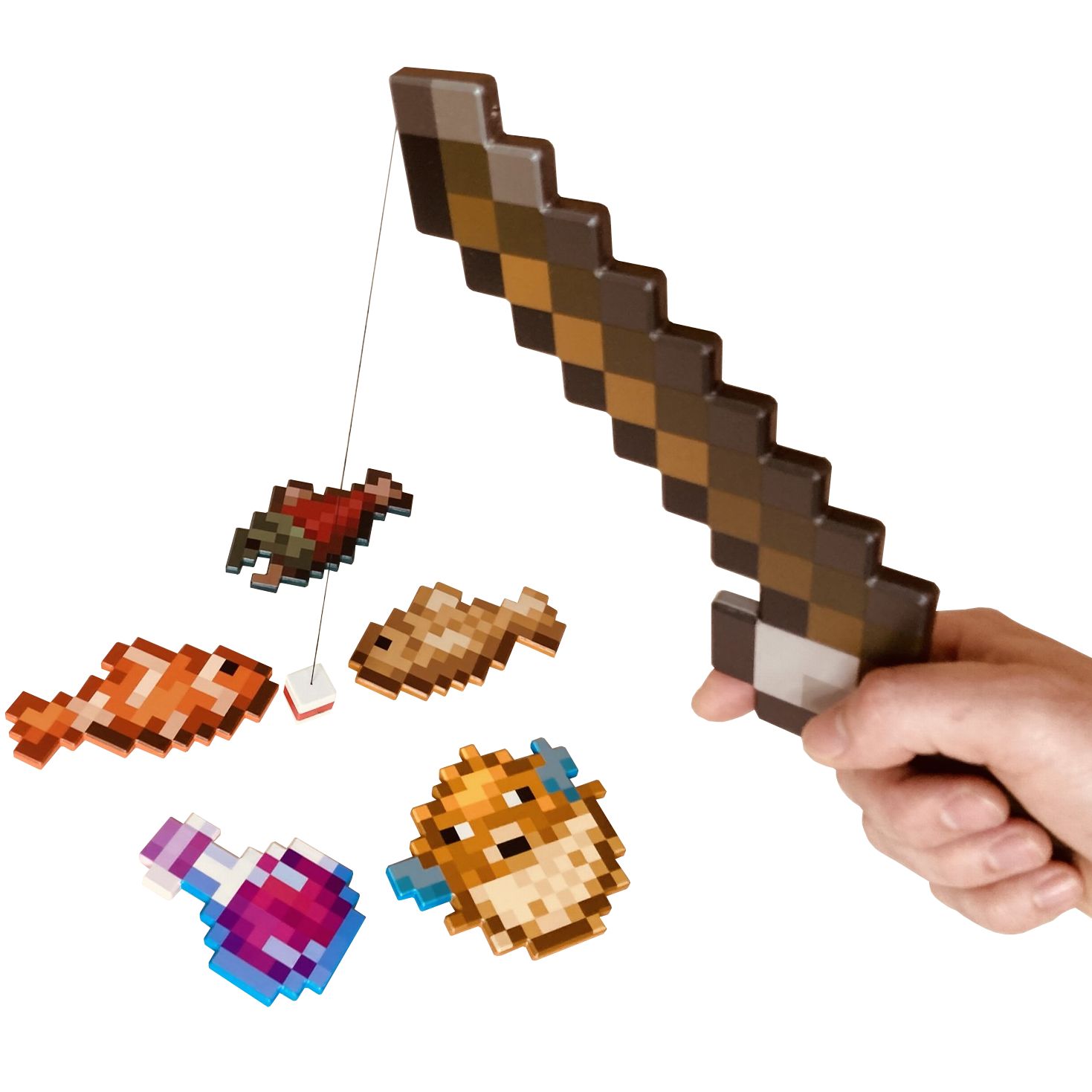 Minecraft Fishing Set with Magnets - Drevodilna