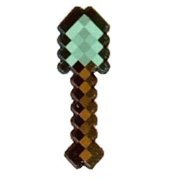 Minecraft nástroj k malé figurce - diamantová motyka
