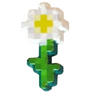 Minecraft předmět k malé figurce - kopretina