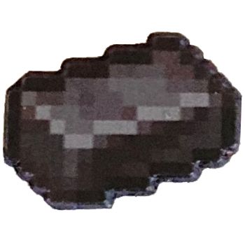 Minecraft předmět k malé figurce - netheritový ingot