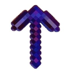 Minecraft nástroj k malé figurce - očarovaný netheritový krumpáč