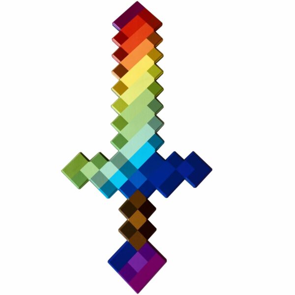 Minecraft duhový meč do ruky