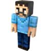 Figurka Steve z Minecraft filmu - přední strana