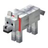 Minecraft pes sněžný s červeným obojkem
