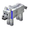 Minecraft pes sněžný s modrým obojkem